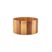 Acacia Wood Straight Sided Bowl
